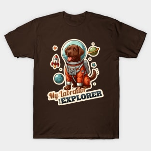 Astronaut Labrador Retriever T-Shirt